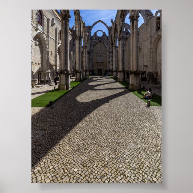 Póster Convento do Carmo en Lisboa (Frente)