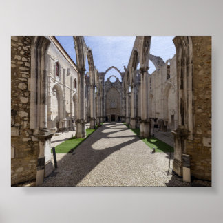 Póster Convento do Carmo en Lisboa