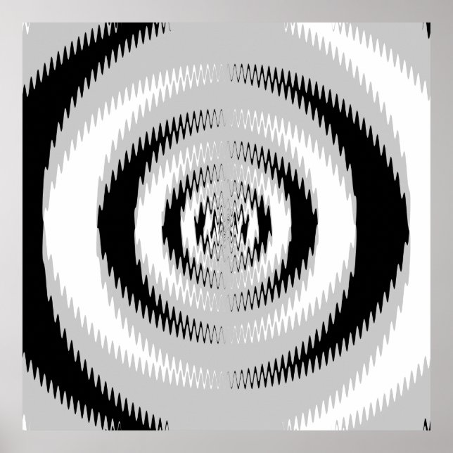 Póster Converged Log Spirals Dist var 4 (Frente)