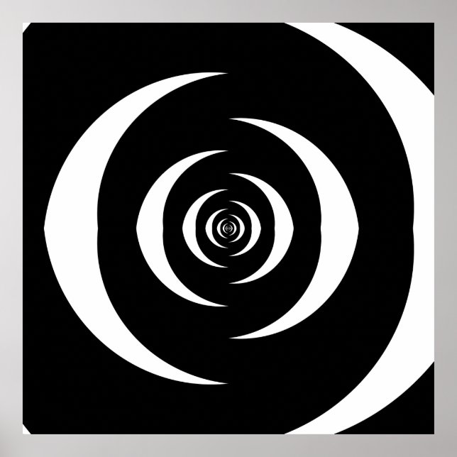 Póster Converged Opposing Logarithmic Spirals Var 3 (Frente)