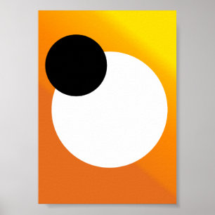 Póster "Convergencia astral minimalista abstracta "