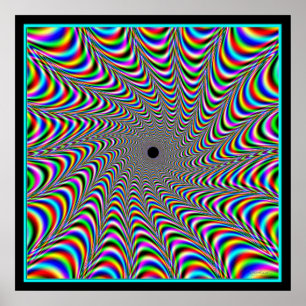 Póster Convergencia de colores vibrantes