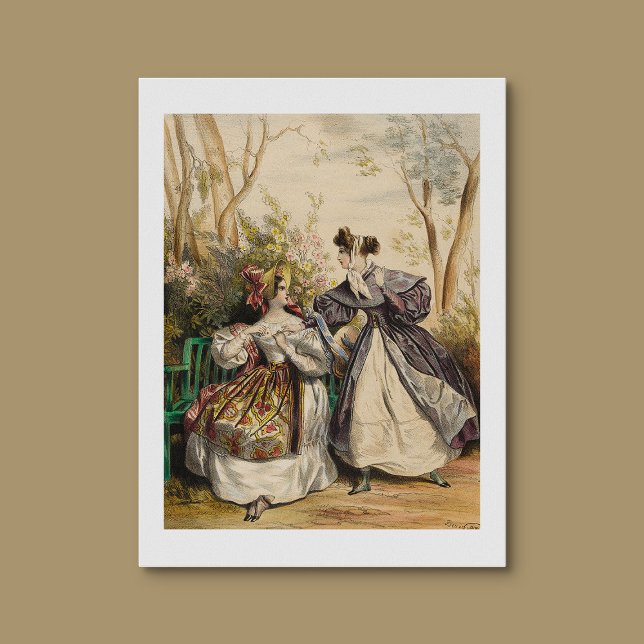 Póster Conversación de damas victorianas en jardines - Vi (Subido por el creador)