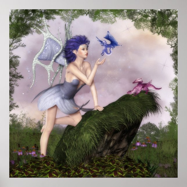 Póster Conversaciones de hadas: Dragones (Frente)