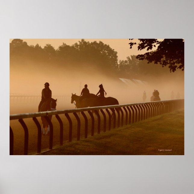 Póster Conversaciones matutinas - Caballos de Saratoga (Frente)