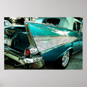 Póster Convertible 1957 del Bel Air de Chevrolet