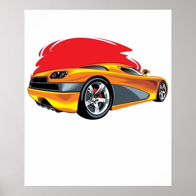 Póster convertir coche (Frente)