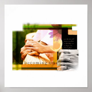 Póster Convertirse en uno (Marcos 10:8)