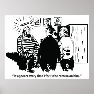 Póster Convicto inocente, enfoque de cámara, cosecha dive