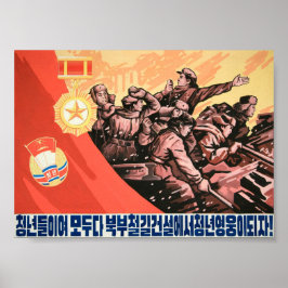 Póster Conviértete en un joven héroe ayudando a construir