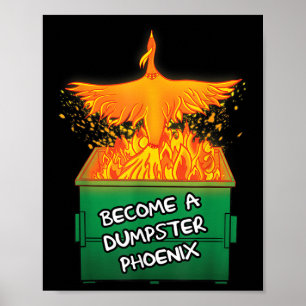 Póster Conviértete En Un Mental Divertido De Dumpster Ss