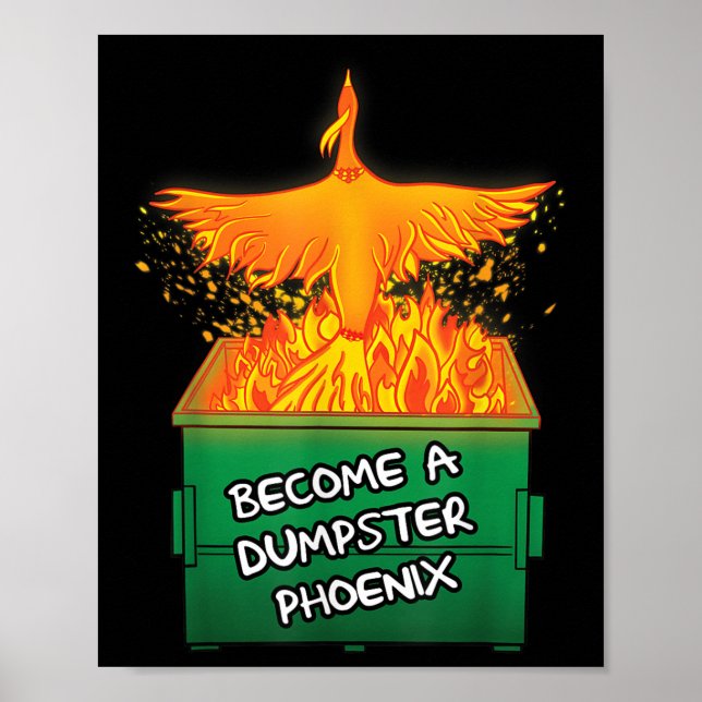 Póster Conviértete En Un Mental Divertido De Dumpster Ss  (Frente)