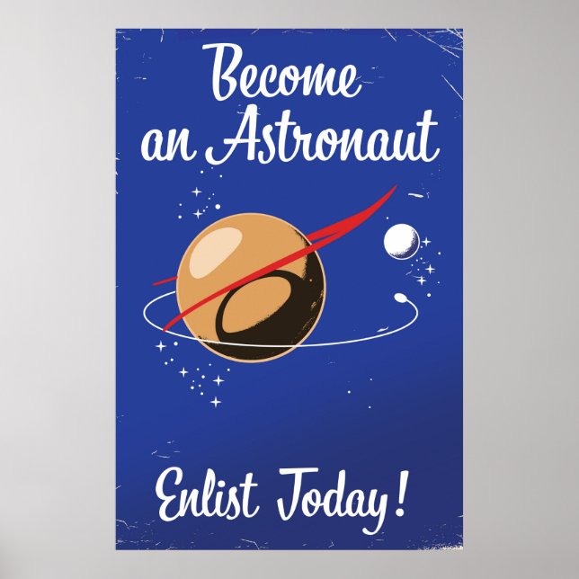 Póster ¡Conviértete hoy en un aliado astronauta! (Frente)