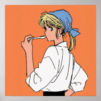 Póster Cook with a Pearl Earring