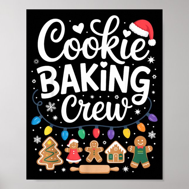 Póster Cookie Baking Crew Holiday Squad Gingerbread Chris (Frente)