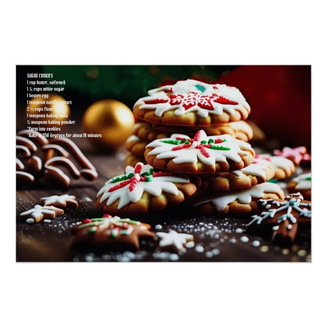 Póster Cookie de navidades (Anverso)