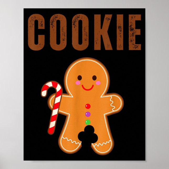 Póster Cookie Eater Funny Christmas Couples Matching  (Frente)