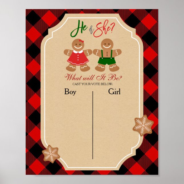 Póster Cookie Gingerbread de la Junta de Votación de Chic (Frente)