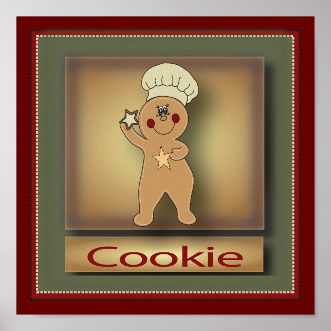 Póster Cookie Gingerbread Man | Original (Frente)