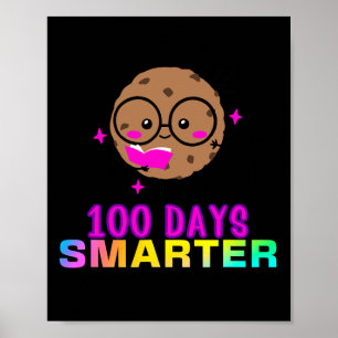 Póster Cookie inteligente de 100 días más inteligente con