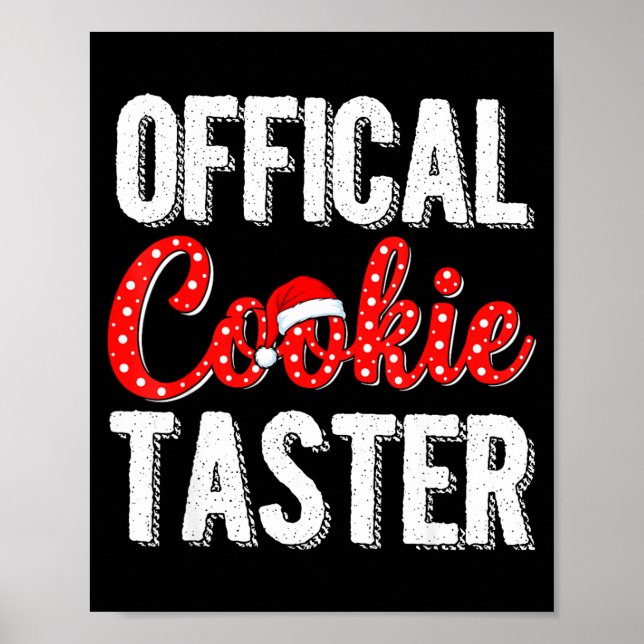 Póster Cookie Taster Cookie Christmas Matching Couple  (Frente)