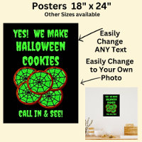 Cookies de Halloween totalmente editables para la 