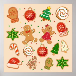 Póster Cookies de navidades