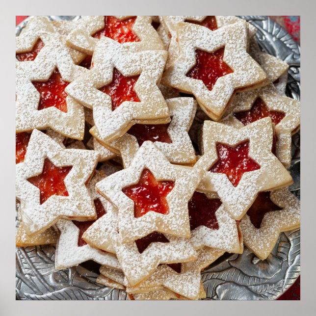 Póster Cookies de Navidades de estrellas (Frente)