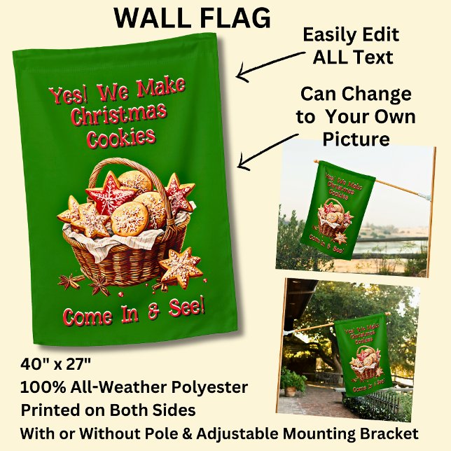 Póster Cookies de Navidades totalmente editables (Subido por el creador)
