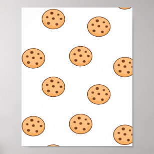 Póster cookies en blanco