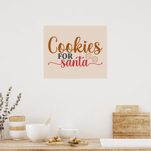 Póster Cookies Para Santa