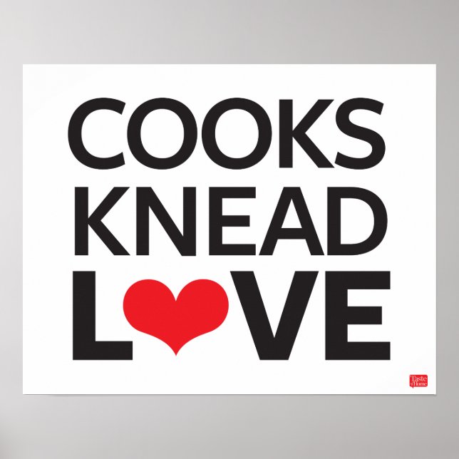 Póster Cooks Knead Love (Frente)