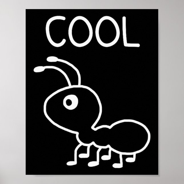 Póster Cool Ant, Puns, Funny, Jokes, Sarcastic  (Frente)