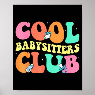 Póster Cool Babysitters Club - Diseño Groovy Niñera B