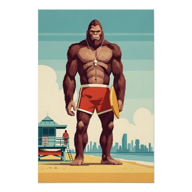Póster Cool Bigfoot (Anverso)