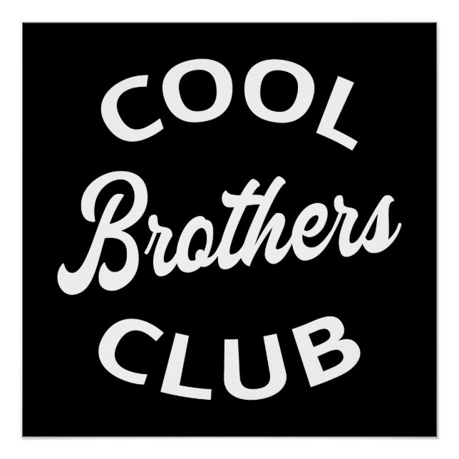Póster Cool Brothers Club I (Anverso)