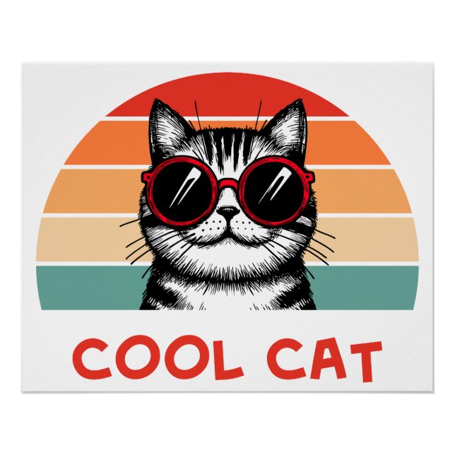 Póster Cool cat 2 (Anverso)