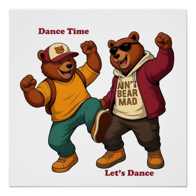 Póster Cool Dancing Bears (Anverso)