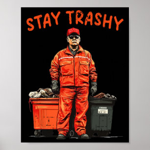 Póster Cool Donald Trump Garge Mantén divertido mega verd