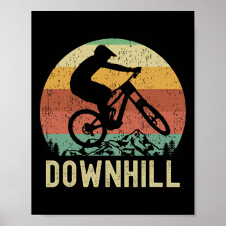 Póster Cool Downhill Jersey, Mountain Biking, Cycling, Mo