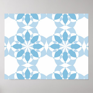 Póster Cool, girly, modern, trendy unique flower abstract