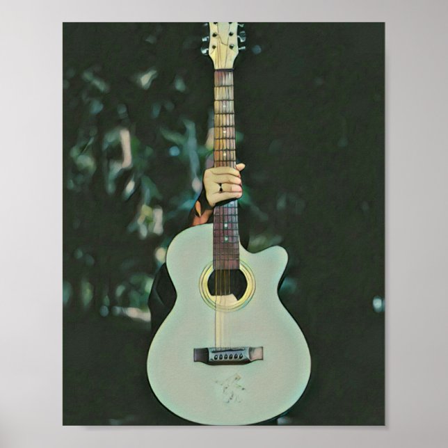 Póster Cool guitarist gifts (Frente)