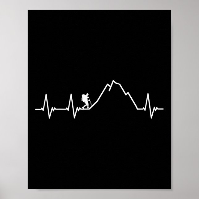 Póster Cool Hiking Design For Men Women Hiking Lover Moun (Frente)