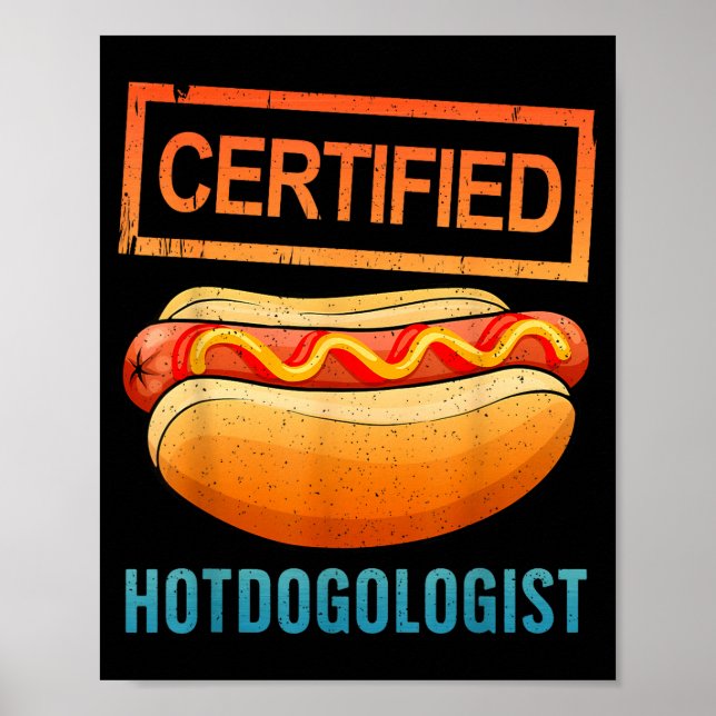 Póster Cool Hotdog Outfit For Men Women Adult Hotdog Hot  (Frente)