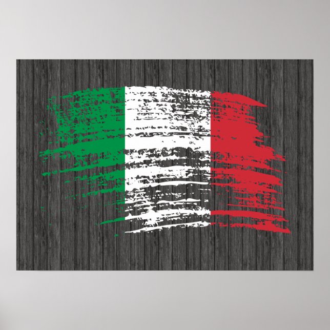 Póster Cool Italian flag design (Frente)