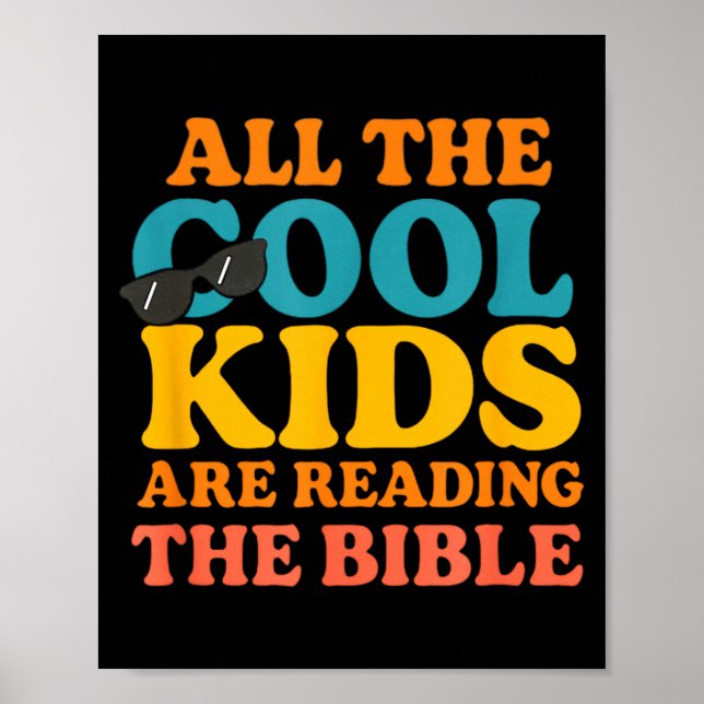 Póster Cool Kids Are Reading The Bible  (Frente)