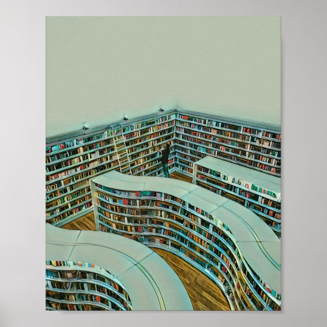 Póster Cool reading lover gift (Frente)