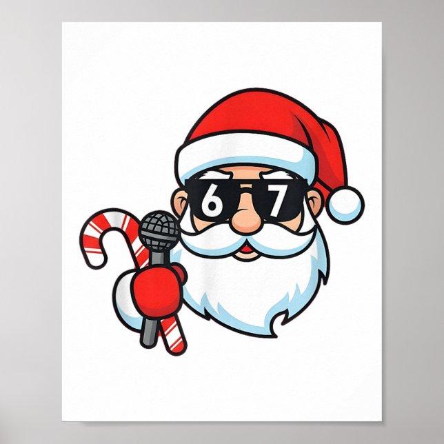 Póster Cool Santa 67 Navidad  (Frente)