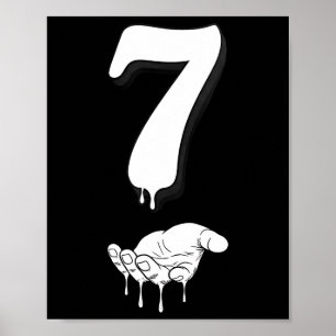 Póster Cool Six Seven 6 7 Meme Gen Alpha jerga Costume Ma