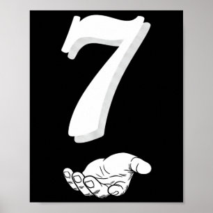 Póster Cool Six Seven 6 7 Meme Gen Alpha Moda Costume Ma